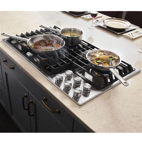 gas cooktop with downdraft 36 inch